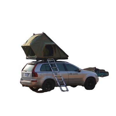검은 알루미늄 자동차 지붕 상단 텐트 캠퍼 4x4 1 침실 구조 캠핑